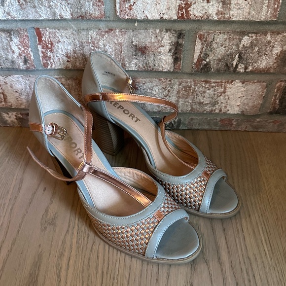 Report Meg Grey & Rose block heels - Picture 2 of 6